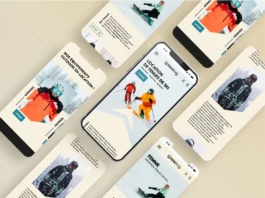 Création du site internet mobile basé sur l'identité visuelle de O'rentees 