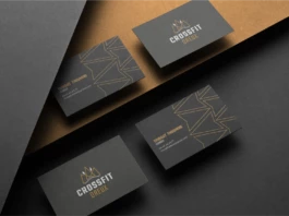 Carte de visite crossfit dreux, charte graphique éco-conçue, logotype 