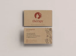 carte de visite, branding thérapy , éco-conception 