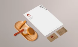 papéterie du branding de la marque thérapy, papier en tête, carte de visite 