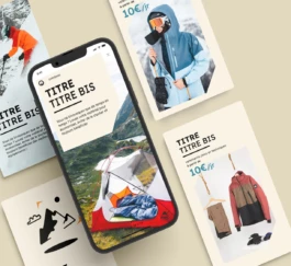 Création des reseaux sociaux pour l'identité visuelle de O'rentees. Storys, story à la une, reels 