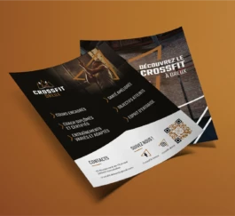 Flyer Crossfit dreux, identité visuelle, logotype 